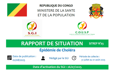 Epidémie de choléra : rapport de situation N°3